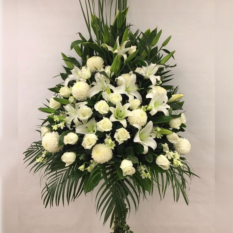 花籃 花圈 棺面花 Floor basketWreath Casket Spray 03