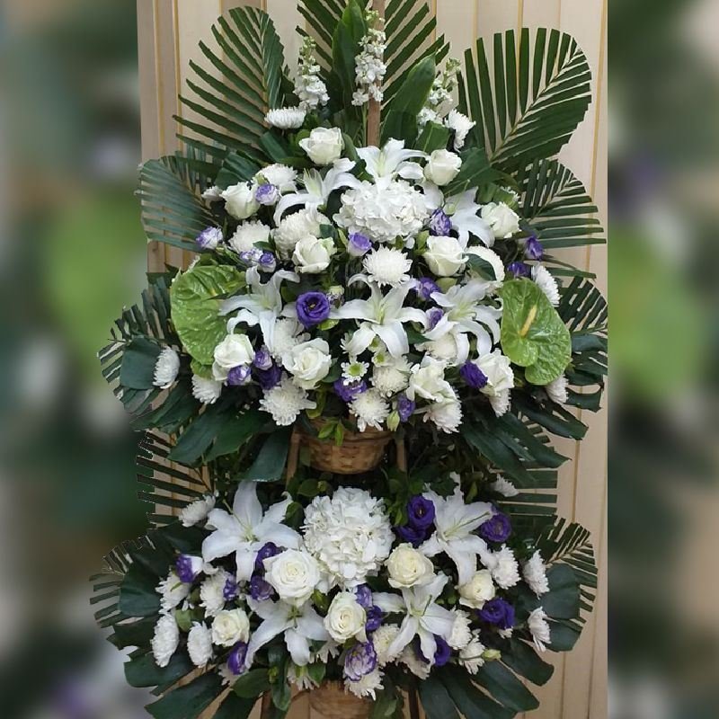 花籃 花圈 棺面花 Floor basketWreath Casket Spray 11