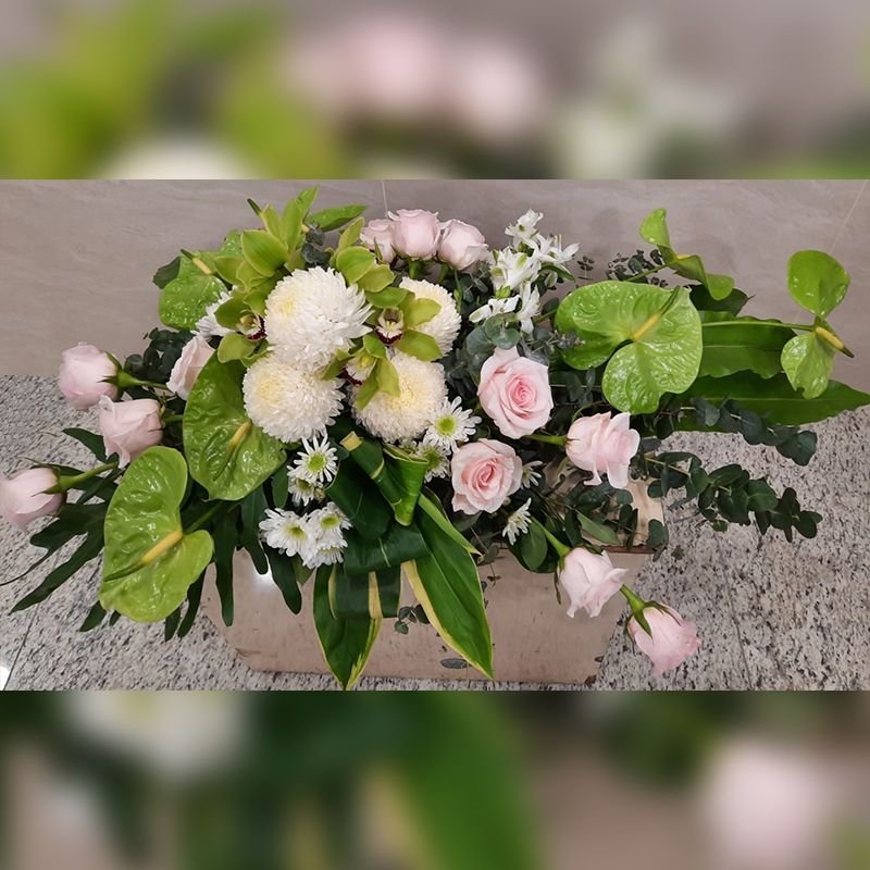 花籃 花圈 棺面花 Floor basketWreath Casket Spray 19
